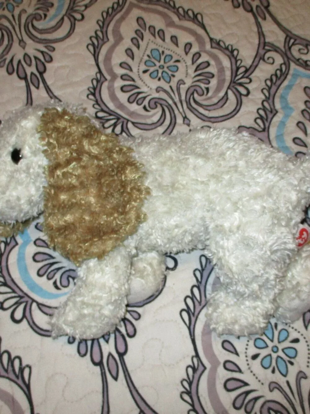 VTG Ty Classics 'Beasley' Spaniel Tan Dog Puppy Plush
